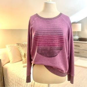 Sundry heathered Lilac (pink/purple) Sunset Sweatshirt |Size XS